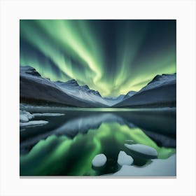 Aurora Borealis paintings art print 3 Canvas Print