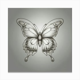 Butterfly Tattoo Design Canvas Print