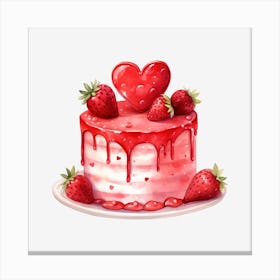 Strawberry Cake 8 Canvas Print