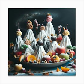 Desserts On A Plate Canvas Print