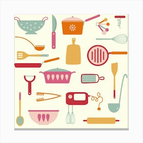 Kitchen Utensils for Cooks Canvas Print