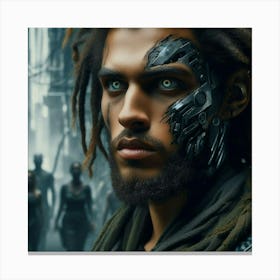 Man With Dreadlocks Canvas Print