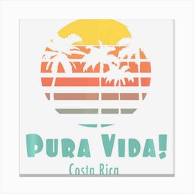 Pura Vida Vintage Sunset Canvas Print