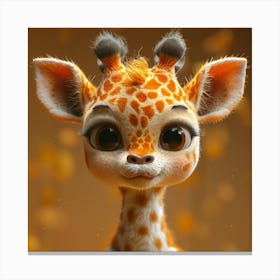 Cute Giraffe Canvas Print