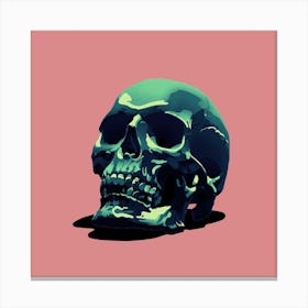 Candy Skull Square Canvas Print