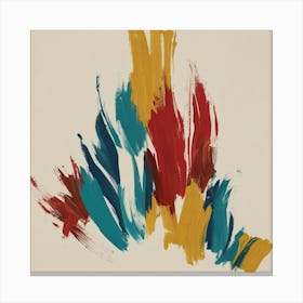 Abstract Painting Fire Landscape Canvas Print