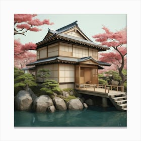 Japanese House Art Print 7 Canvas Print