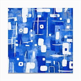 Abstract Blue Painting 1 Canvas Print