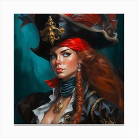 Pirate Girl Canvas Print
