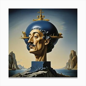 'The Head Of A Man' Canvas Print