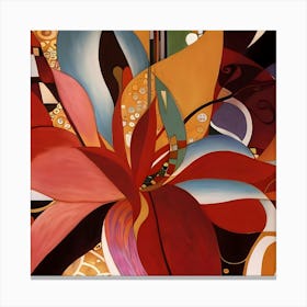 Abstract Floral Forms Canvas Print