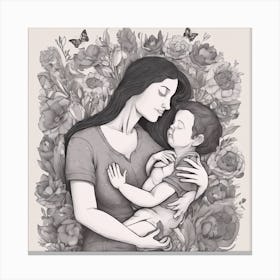 Mother And Child Canvas Print