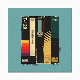 Vhs Tapes Canvas Print