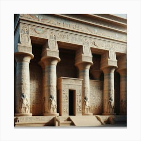 Egyptian Temple 3 Canvas Print