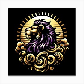 Golden Lion 5 Canvas Print