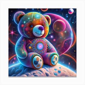 Psychedelic Teddy Bear 2 Canvas Print