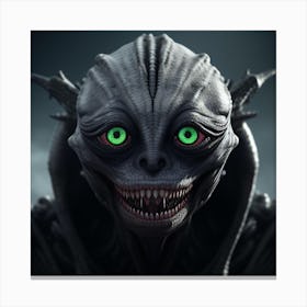 Alien Face Canvas Print