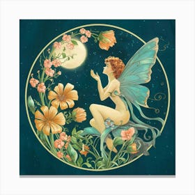 Fairy In The Moonlight 7 Canvas Print