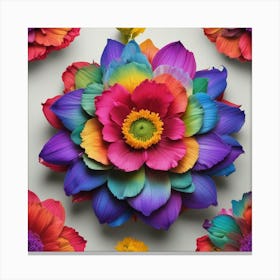 Colorful Flowers 35 Canvas Print