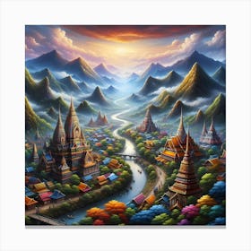 Thailand Landscape Canvas Print