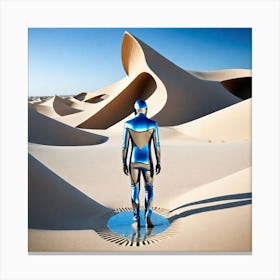 Man In The Desert 151 Canvas Print