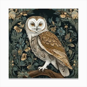 William Morris Owls (1) Canvas Print