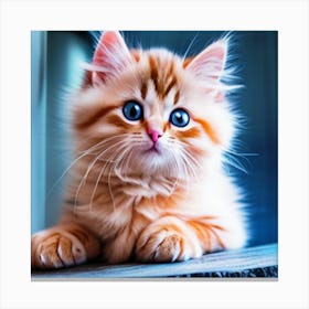 Cute Kitten Canvas Print