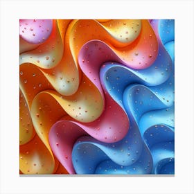 Abstract Wavy Pattern 5 Canvas Print