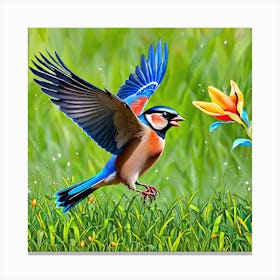 Bird In Flight 17 Canvas Print