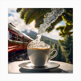 Coffee Train Canvas Print