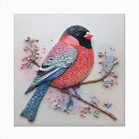 bird Bullfinch Canvas Print