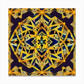 Yellow Mandala Canvas Print