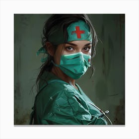 Kind Eyed Nurse Canvas Print