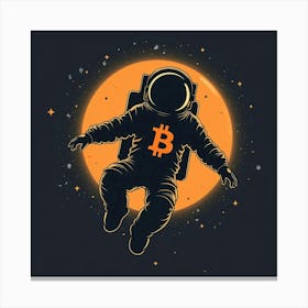 Bitcoin Astronaut Canvas Print