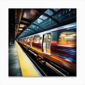 Train At The Station Canvas Print