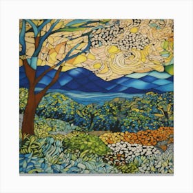 Landscape With Trees 1 Canvas Print