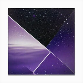 Purple night skies Canvas Print