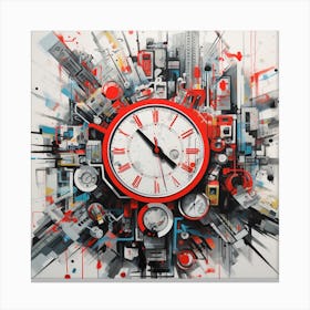 Clock City Canvas Print