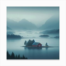 House On The Island 1 Canvas Print