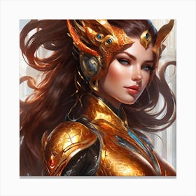 Golden Warrior Canvas Print