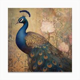 Peacockklimt Canvas Print