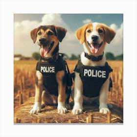 Police Dogs Canvas Print