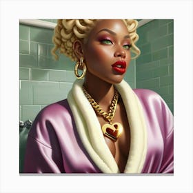 Afro-American Woman 1 Canvas Print