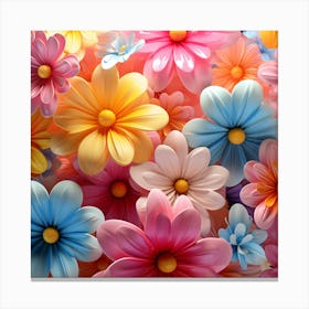 Colorful Flowers 26 Canvas Print