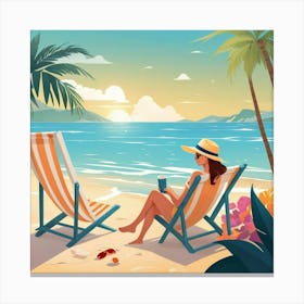 Default Waiting For Summer In Art 3 Canvas Print