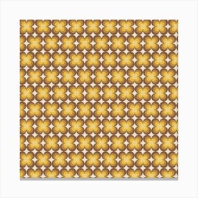 Brown Retro Pattern 09 Canvas Print