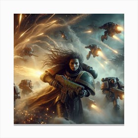 Space Marines 7 Canvas Print