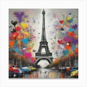 Paris Eiffel Tower Canvas Print