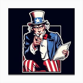 Uncle Sam 5 Canvas Print