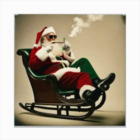 Smokin Santa Canvas Print